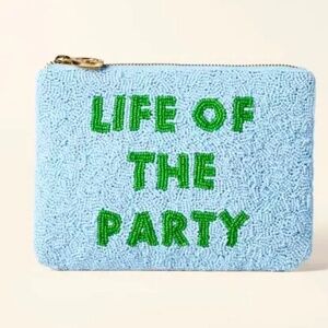 KATE SPADE X TARGET LIFE OF THE PARTY BEADED CLUTCH NWT